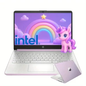 HP 14" HD Business Laptop,Intel Processor N150,Up to 16GB RAM,128GB UFS, Intel Graphics,Wi-Fi 6,Windows 11 S,Honey Lavender