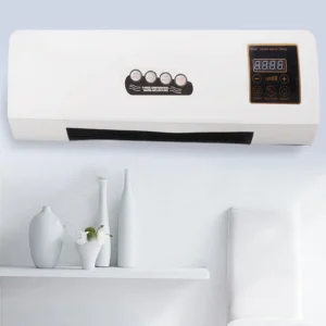 Wall Mounted Air Conditioning Hot Fan 10m Remote Control 1800W Air Conditioner Heater for Bedroom