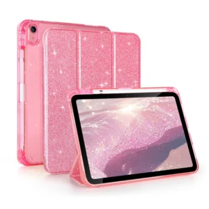 For iPad A16 2025 Case 11 10th Gen With Pencil Holder Funda for iPad Air 11 M3 M2 Smart Cover for iPad Air 4 5 Glittering Shell