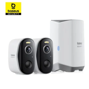 Baseus Security Protection Outdoor Camera N1 Series 2K 2-Cam Kit Wireless Home Security 210-Day Battery Life HomeKit 16TB Memory