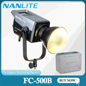 Nanlite FC-500B Bi-Color LED Spotlight 520W 2700K-6500K High power Photography Light Fill Light APP DMX/RDM Remote Control