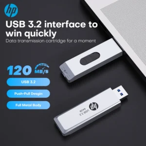 HP USB3.2 Ultra-Fast Flash Drive Car Pendrive 32GB 64GB 256GB for Desktop Laptop Smart TV - High-Speed Storage Solution