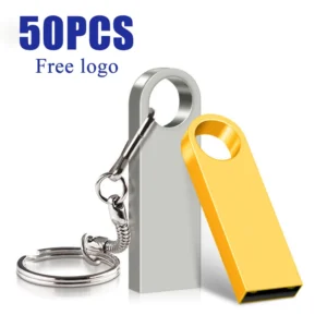 50PCS/lot Free logo Pendrive 128GB USB creative gold key USB 2.0 usb Flash Drive pendrive 4GB 8GB 16GB 32GB 64GB memory stick