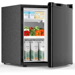 COWSAR 1.6 Cu.Ft Compact Fridge with Freezer, Compact Refrigerator with 7 Temperature Settings, Low Noise Small Refrigerator