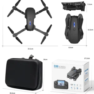 E88 4K professional and videography  Aerial Drone with Large screen on remote control long distance children's toys