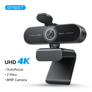EMEET 4K/1080P Webcam for PC/Computer PDAF Auto Focus Video Camera With Dual Mics Web Camera Works for Zoom/Teams