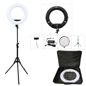Yidoblo FD-480II LED Light Ring Kit Bi-color 96w Selfie Light Video Ring Light Lamp with Light Stand Bag Led Makeup Right CRI95+