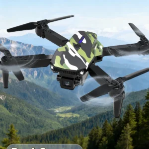 Camouflage Folding Remote-Controlled Drone - Beginner-Friendly HD Camera, Positioning & Tracking Battery Refill Pack