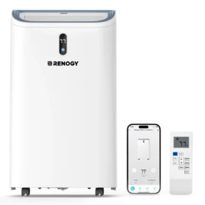 Renogy 14,000 BTU Portable Air Conditioners with Smart WiFi Enabled, Cooling, Dehumidifier, Fan & Sleep Modes 4-in-1 Portable AC