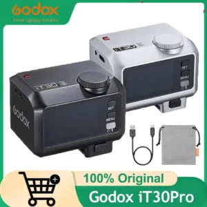 Godox iT30Pro Ultra-Lightweight Mini TTL Flash with 2.4GHz Wireless, HSS 1/8000s, Built-in Lithium Battery, 2.8'' Touchscreen