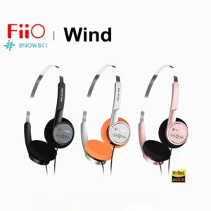 FiiO Snowsky Wind ON-Ear Headphone Hi-Res Audio 3.5mm with Microphone 40mm Dynamic Driver HiFi Headset for Recording Gaming DUNU