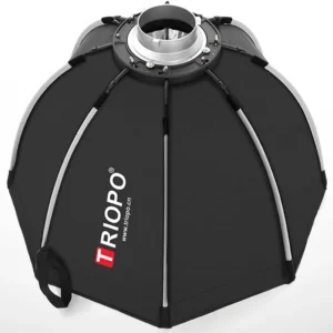 TRIOPO 55cm 65cm 90cm 120cm Foldable Octagon Softbox Bowens Mount for Sokani X100 COLBOR CL60 Godox Aputure LED Video Light