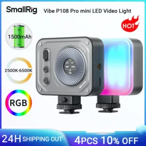 SmallRig Vibe P108 Pro Mini RGB Video Light, Portable Led Camera Light for Photography 12 Effects for Sony YouTube Vlogging 4661