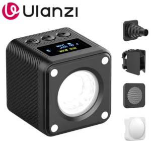 Ulanzi L2 RGB Colorful COB Video Light Magnetic Fill Light for DSLR Camera Phone Video Vlog Photography Livestreaming Light