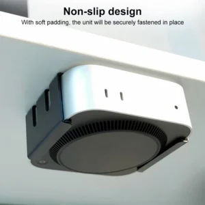 Metal Mount Holder Bracket Wall Mount Stand Under Desk Stand Accessories for Mac Mini M4/M4 Pro 2024