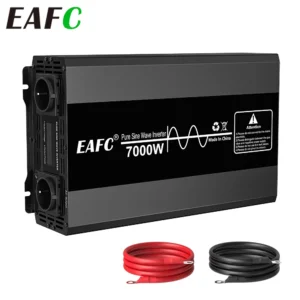 Car Inverter 7000W 5000W 4000W Pure Sine Wave Inverter Power DC 12V To AC 220V Voltage 50HZ Converter Solar for Home Outdoor RV