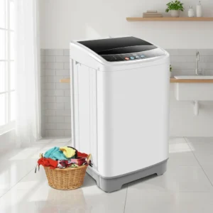 Portable Washing Machine 15.6lbs Fully Automatic 2.1 Cu.ft Compact Washer Home