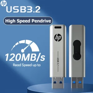 HP 256G USB 3.2 Flash Drive 128GB 64GB 32GB Metal USB Pendrive Creative Personality High-Speed Push and Pull U Disk