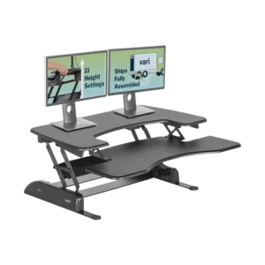 Desk Pro Plus 36 - Adjustable Desk Converter with 11 Height Settings - Laptop Sit Stand Desk Riser for Home Office, Customized