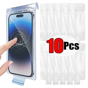 1-10PCS Cycling Rainproof Phone Pouch High Sensitivity Transparent Cellphone Cover Bag for IPhone Samsung Mi Waterproof Covers