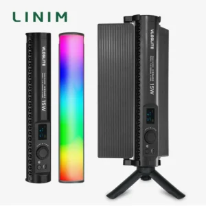 B15 RGB Photography Lighting Video Light Stick Wand With Tripod Stand Party Colorful LED Tube Lamp Fill Light with Barndoors