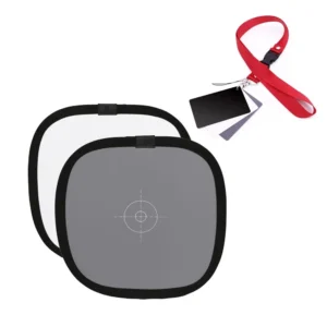 2in1 Grey White Balance Card 12'' 30CM 18% White Balance Card Mini Gray Card Photographic Calibration Camera Checker DSLR