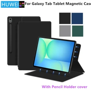 For Samsung Galaxy Tab S10 FE Plus 13.1 inch SM-X620 X626B Magnetic Case for Tab S10 S9 S8 S7 Plus FE Ultra Pencil Holder Cover