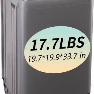 KRIB BLING Full Automatic Washing Machine with LED Display 17.7 lbs Portable Washer Drain Pump 10 Programs & 8 Water Levels