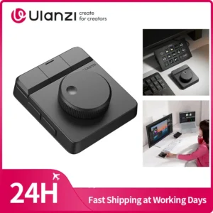 Ulanzi D100H Dial Creative Controller for Video&Photo Editing Dial&RGB Keypad Controller for Light System for Intelligent Studio
