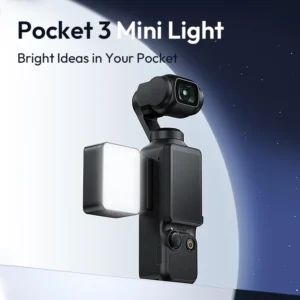Ulanzi LM001 Pocket 3 Mini Light 3-Level Soft Light LED Video Light for DJI OSMO Pocket 3 for Photography Livestreaming Vlog