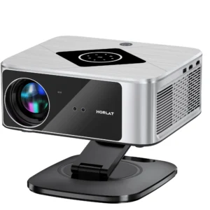 HORLAT Projector 40000 Lumens Full HD 1080P Projector 4K Support WiFi 6 Home 3D Theater Beamer Outdoor Projector HDR10