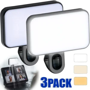 Portable Mini Selfie Fill Light Rechargeable 3 Modes Adjustable Brightness Clip On For Mobile Phone Make Up Computer Fill Light