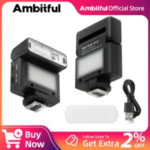 AMBITFUL AF10 Mini Camera Flash Speedlite On-top Flashlight For Sony Canon PENTAX Nikon FUJIFILM OLYMPUS