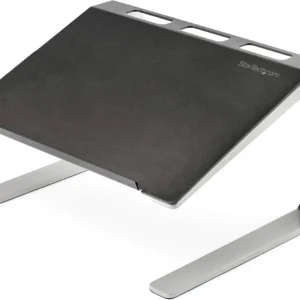 Adjustable Laptop Stand with 3 Height Settings - Heavy Duty Steel & Aluminum Ergonomic Riser for Desk