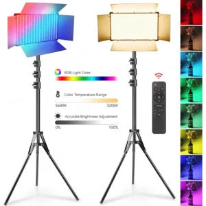 U800 RGB LED Photo Studio Light for Tiktok Youbute Game Live Video Lighting Portable Video Recording Photography Panel Lamp