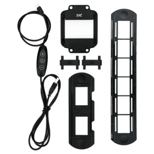 JJC Negatives Scanning LED Light Set Kit 35mm Film Scanner with Strips & Slides Holder Photo Scanner Film Digital Converter Copy