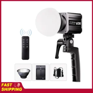 Andoer 60W COB Photography Light Tri-Color LED Video Light 2800K-6800K for Live Streaming Home Studio Comercial Photography New