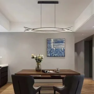 Dining table room chandelier modern simple Nordic light luxury long bar hanging lamp fashion home decor indoor pendant lighting